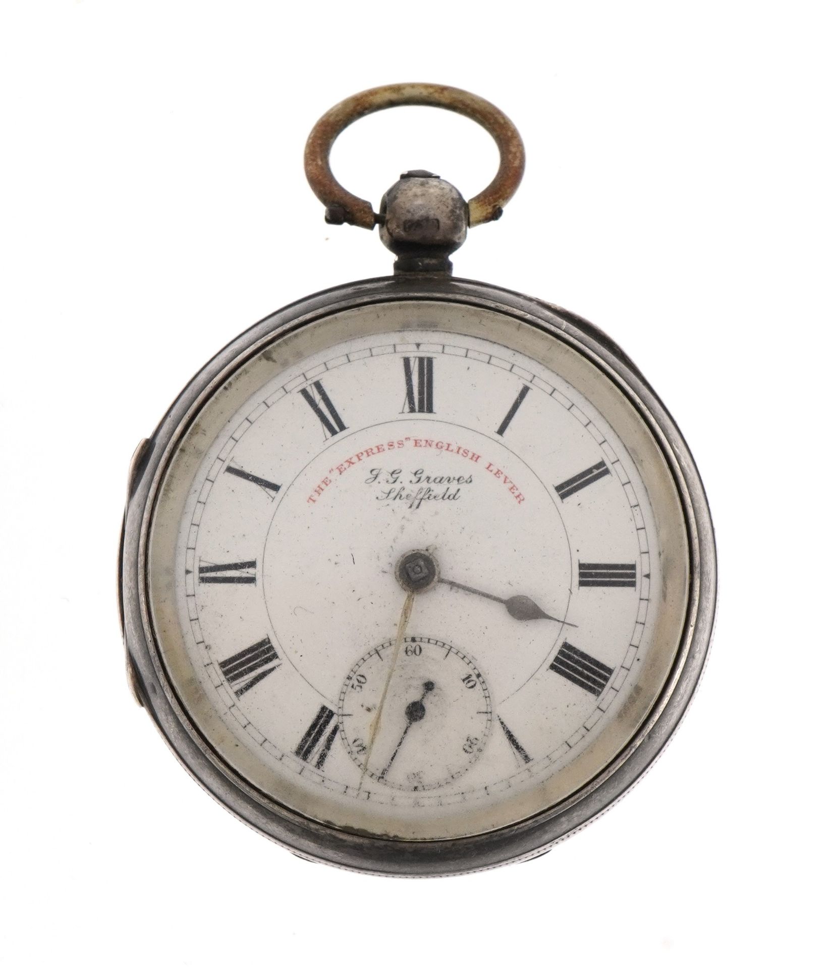 J G Graves, The Express English Lever gentlemen's silver open face pocket watch, the movement