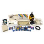 Amiga Commodore A600 games console with a selection of games