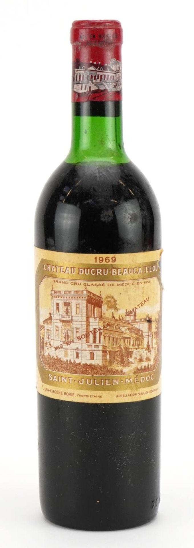 Bottle of 1969 Chateau Ducru-Beaucaillou Saint Julien Medoc red wine