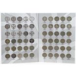 The Great British Florin and Two Shilling Collection housing various florins, including pre 1947