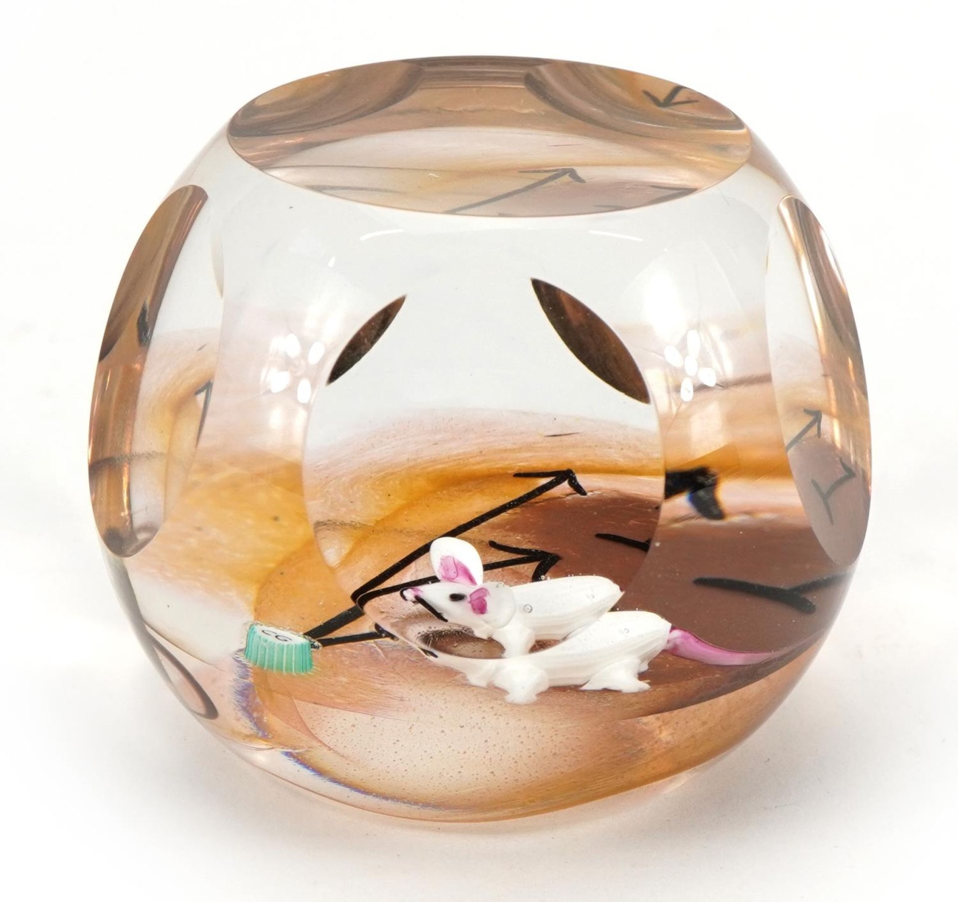 Sarah Peterson for Caithness Glass, The Clock Struck One paperweight with box and certificate, - Image 3 of 6