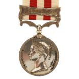 Victorian British military Indian Mutiny Medal with Lucknow bar awarded to 9337 GUNNER JOHN