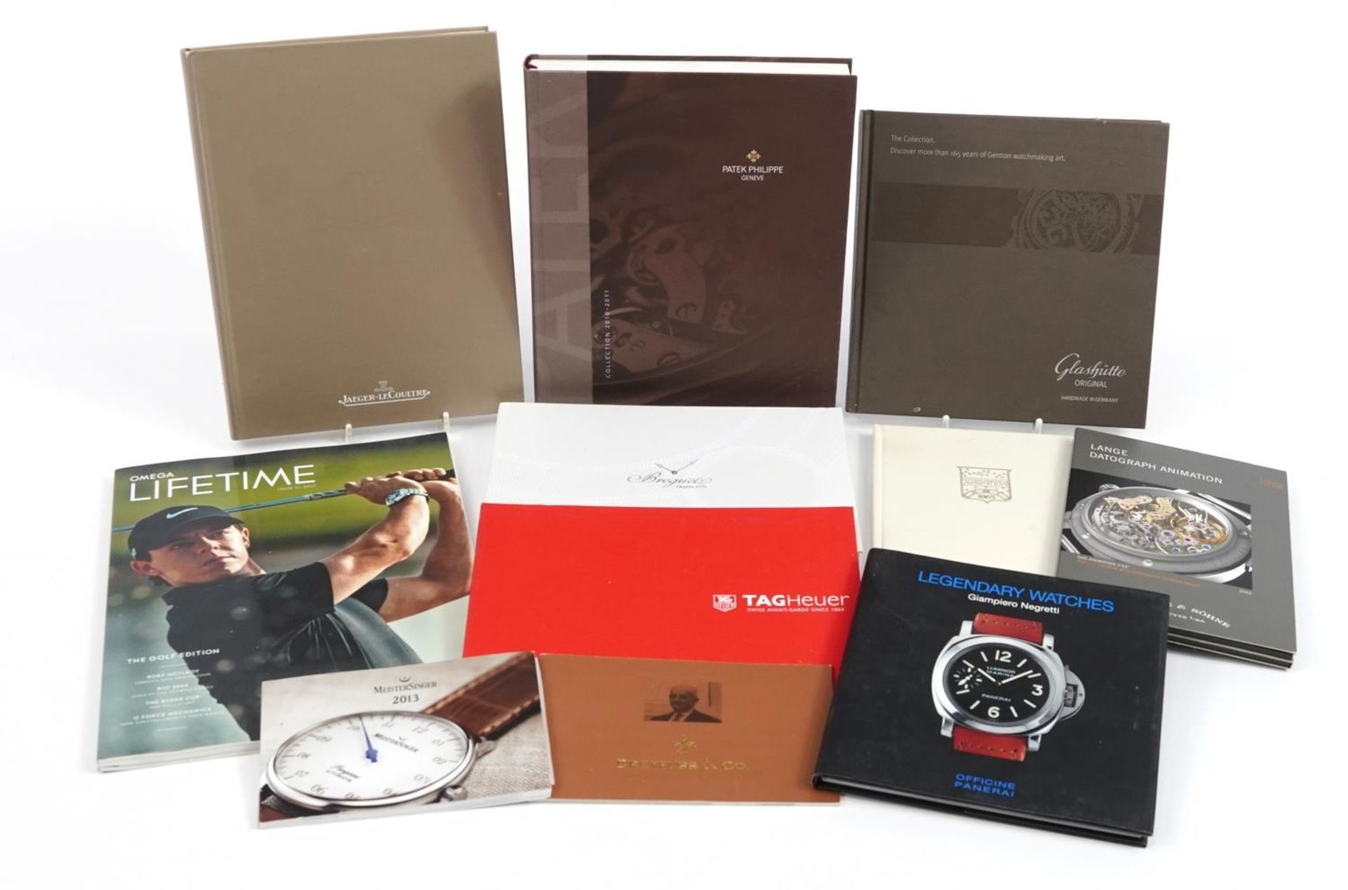 Watch related reference books including Jaeger-LeCoultre, Omega and Patek Philippe