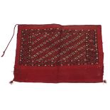 Middle Eastern Turkman Jewal saddle bag, 120cm x 71cm