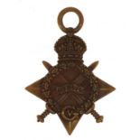 British military World War I 1914-15 star awarded to 48,SPR.J.H.BROWN.R.E.