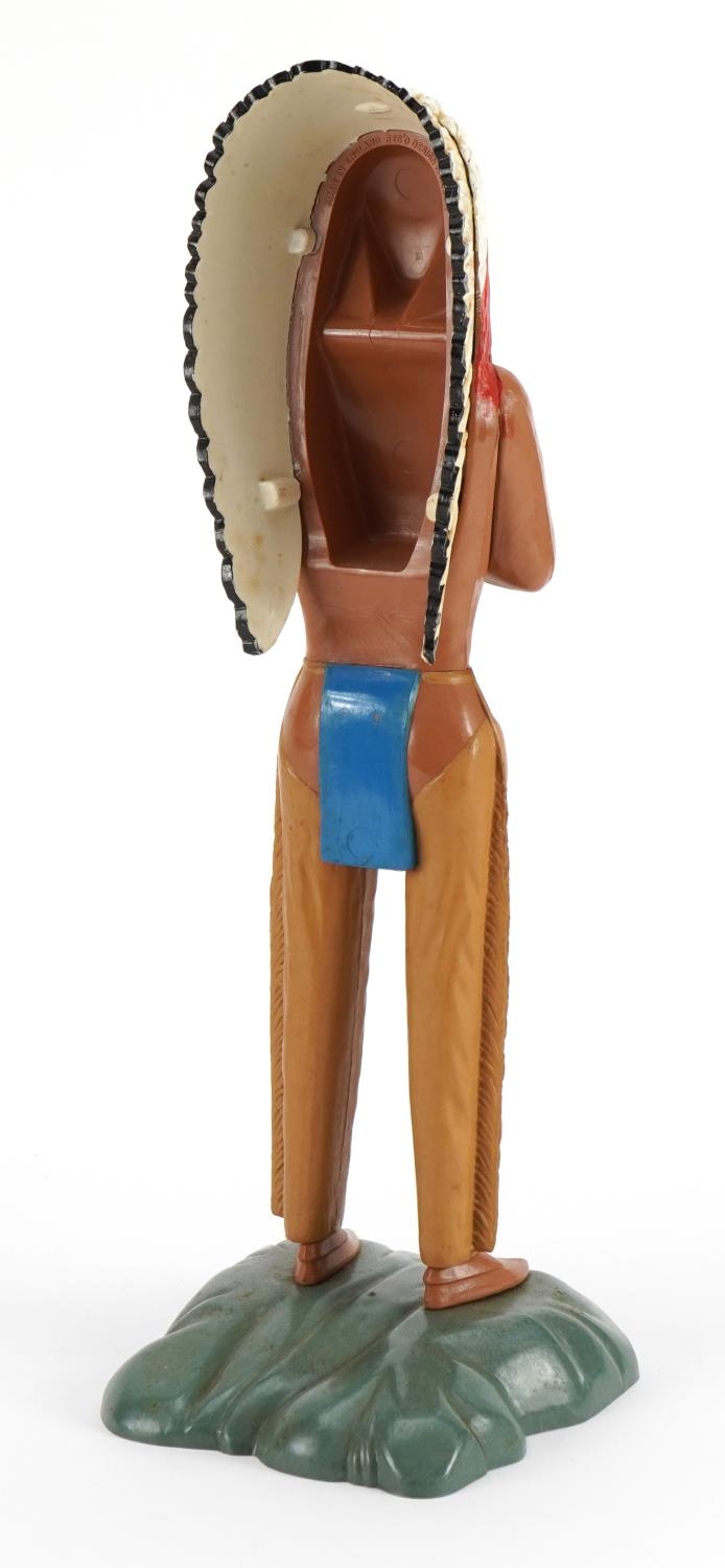 Advertising figure of an American Red Indian, possibly for tobacco, 34cm high - Image 2 of 3