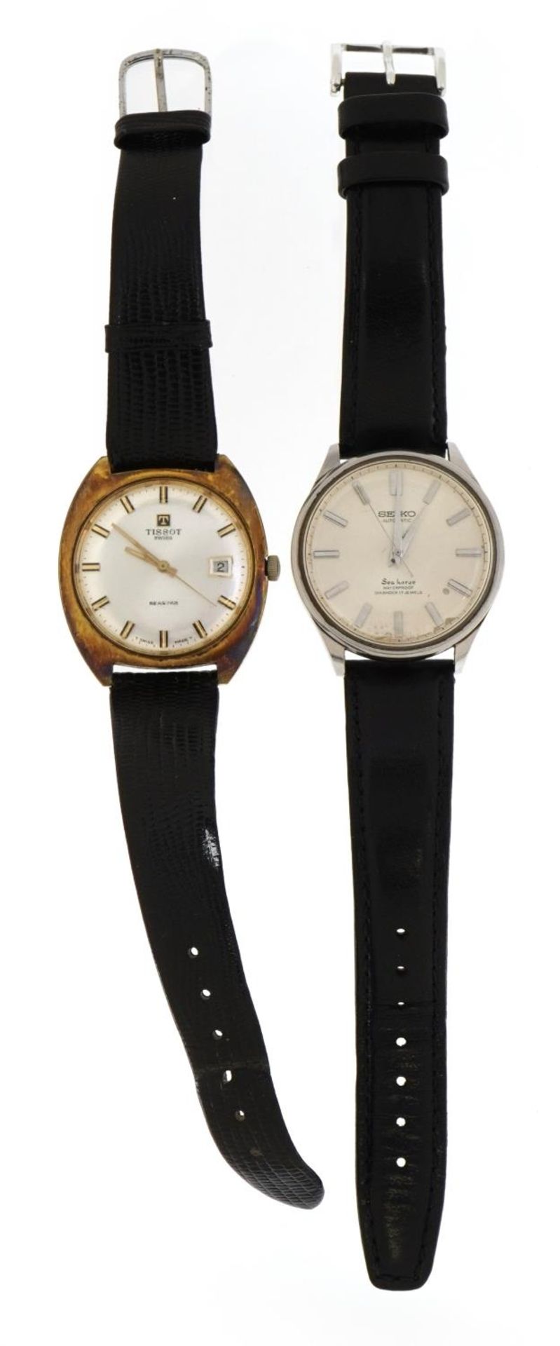 Two gentlemen's wristwatches comprising Tissot Seastar with date dial and Seiko Seahorse - Image 2 of 4