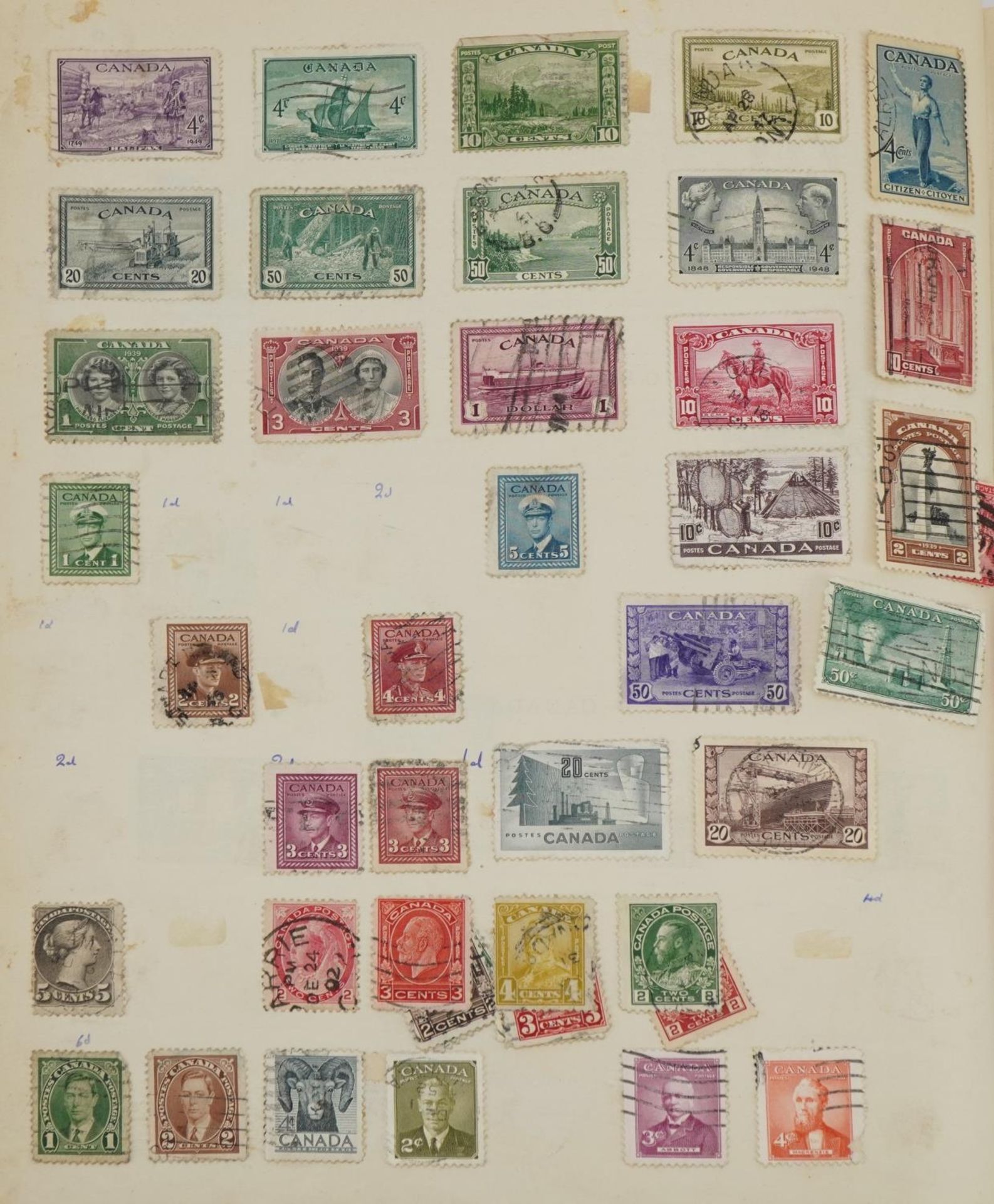 The Ideal Postage Stamp album with some useful commonwealth and world stamps - Image 4 of 5