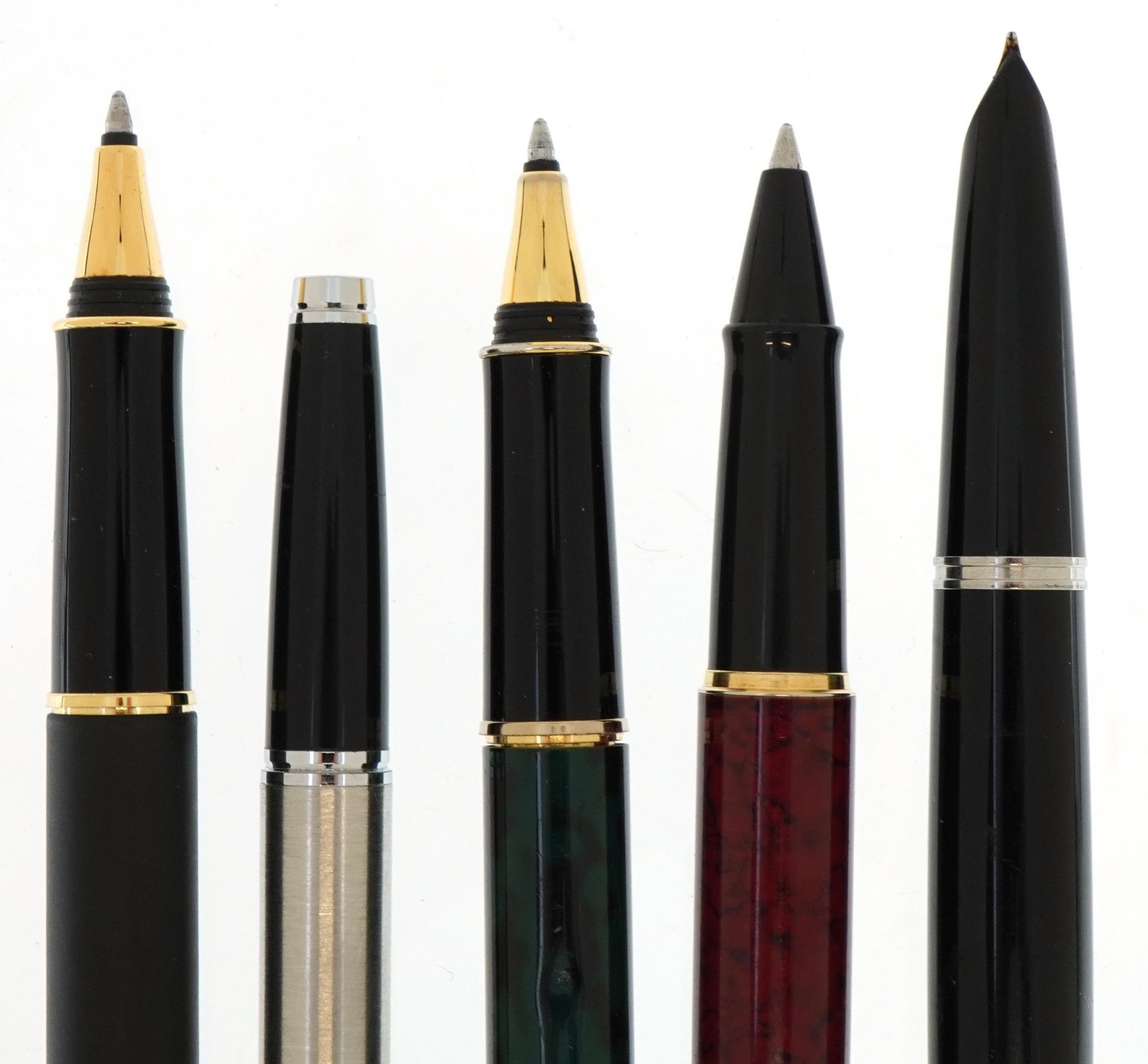 Five Parker and Watermans ballpoint and fountain pens - Bild 4 aus 5