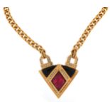 Christian Dior, Art Deco style bijoux necklace, 48cm in length, 72.8g