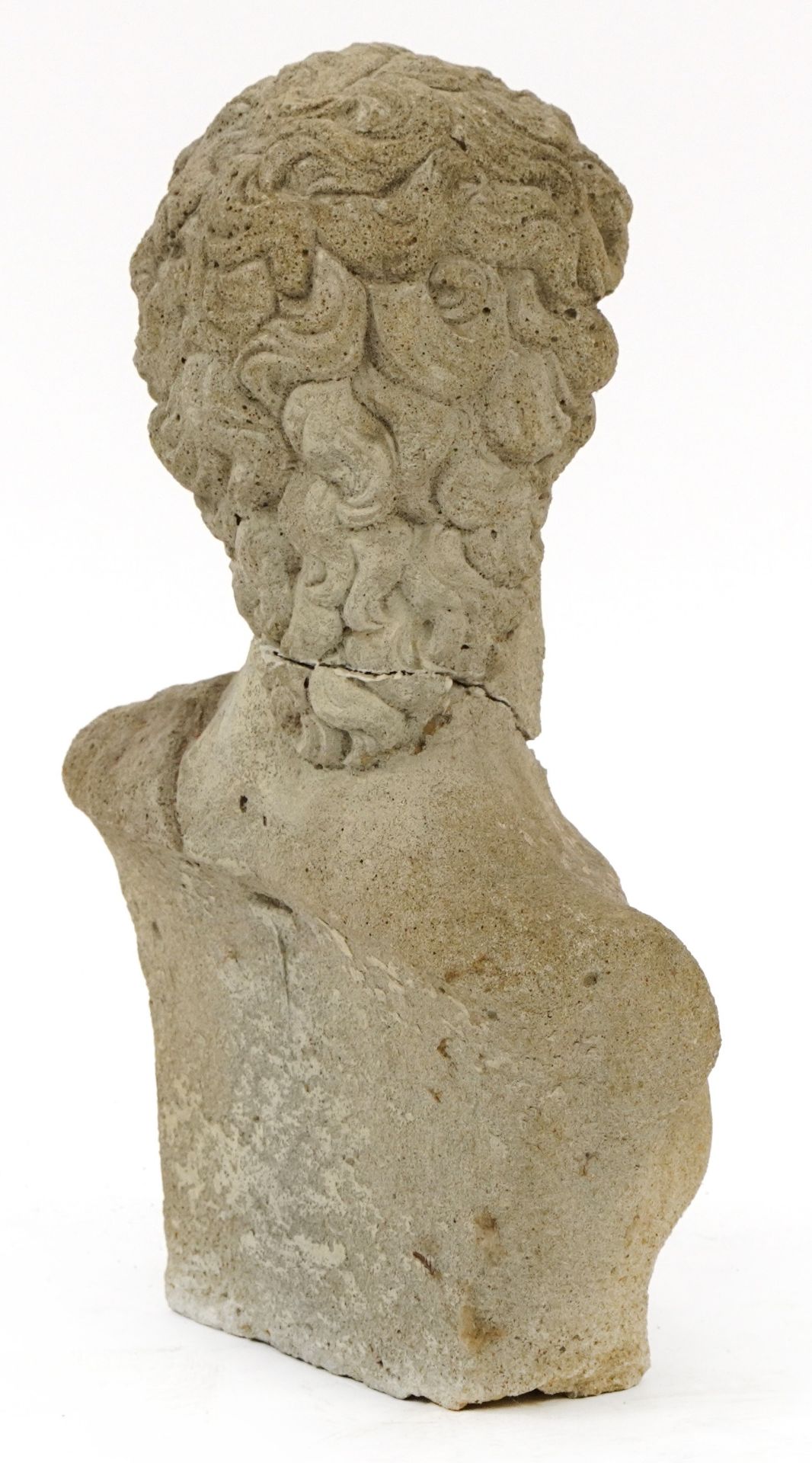 Garden stoneware bust of David, 41cm high - Bild 2 aus 2