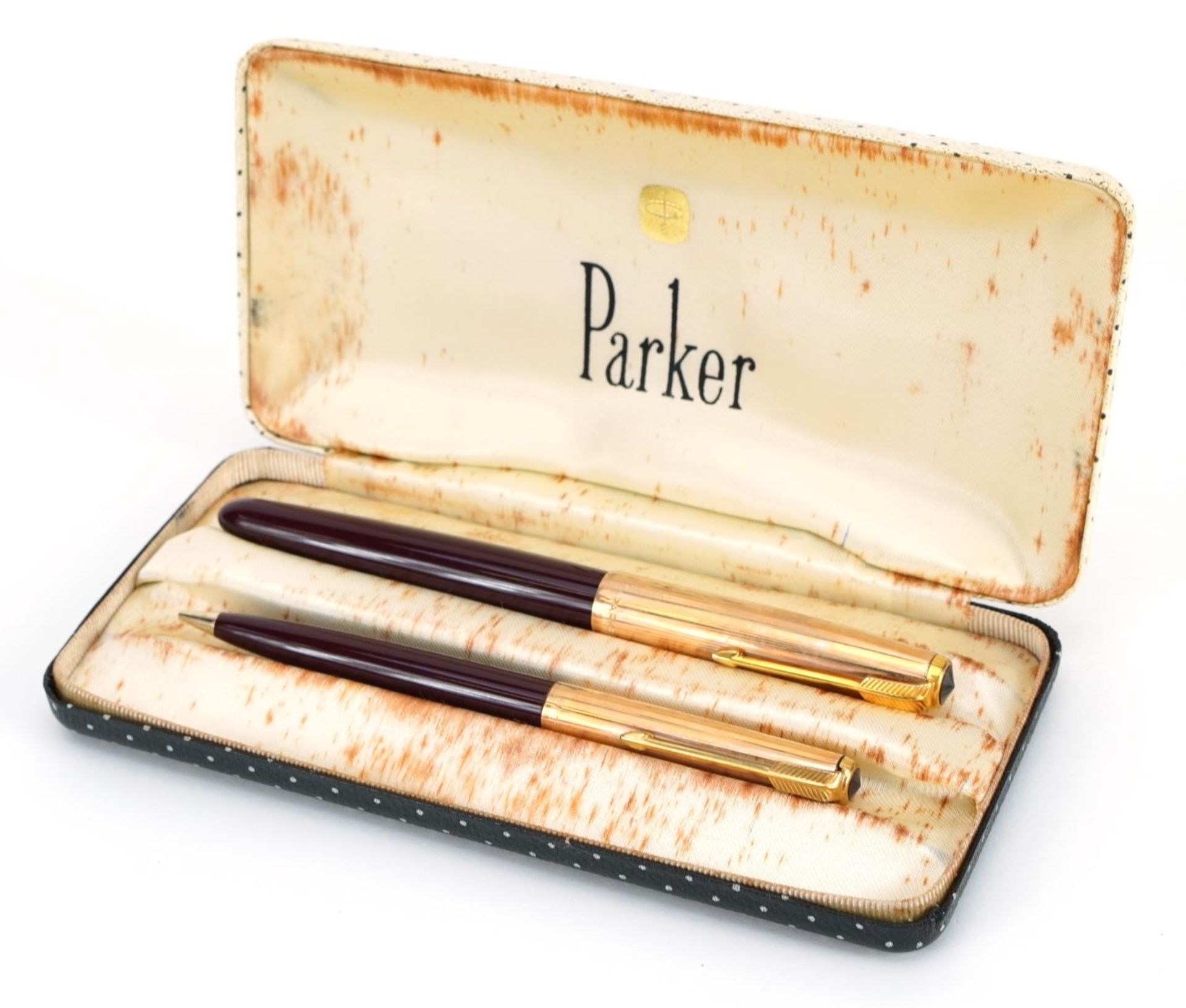 Parker 51 fountain pen and propelling pencil set with fitted case - Image 5 of 6