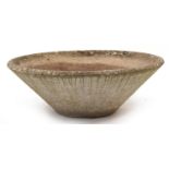 Large garden stoneware garden planter, 30cm high x 90cm in diameter