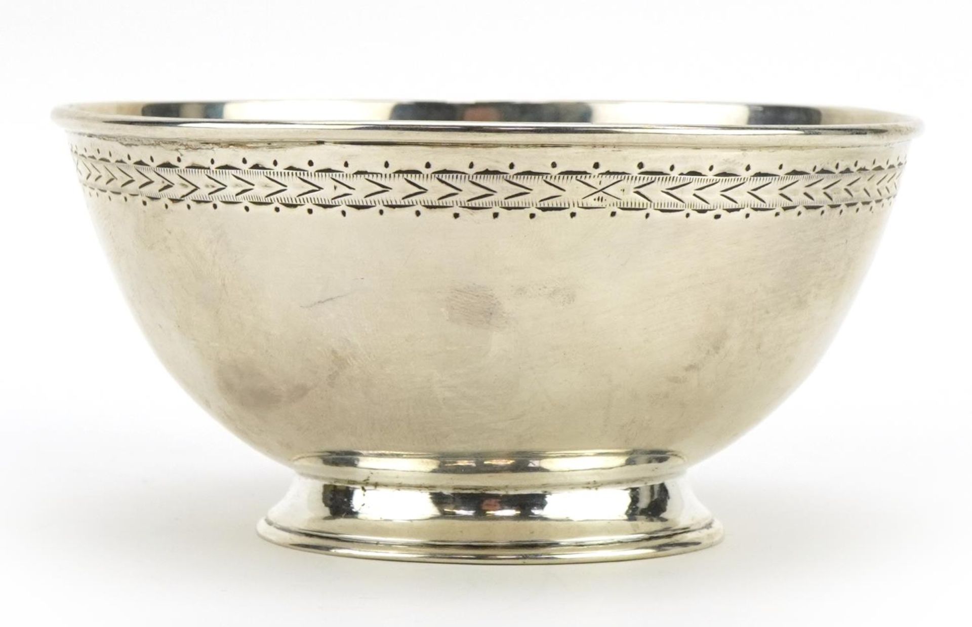 Frederick Brasted, Victorian silver sugar bowl with engraved border retailed by Dobson Piccadilly, - Image 2 of 4