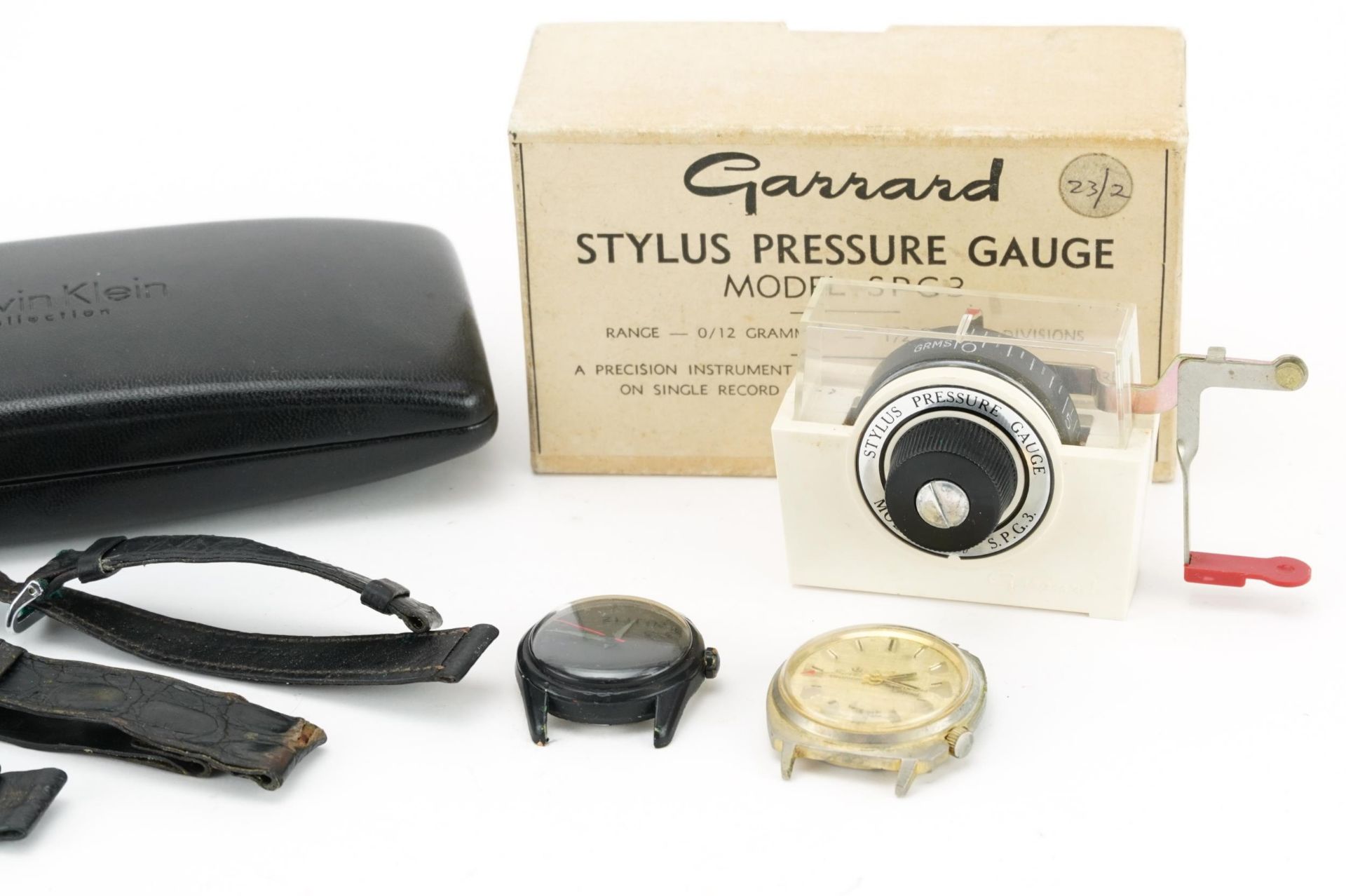 Sundry items including Garrard stylus pressure gauge model SPG3 and two wristwatches - Image 3 of 3