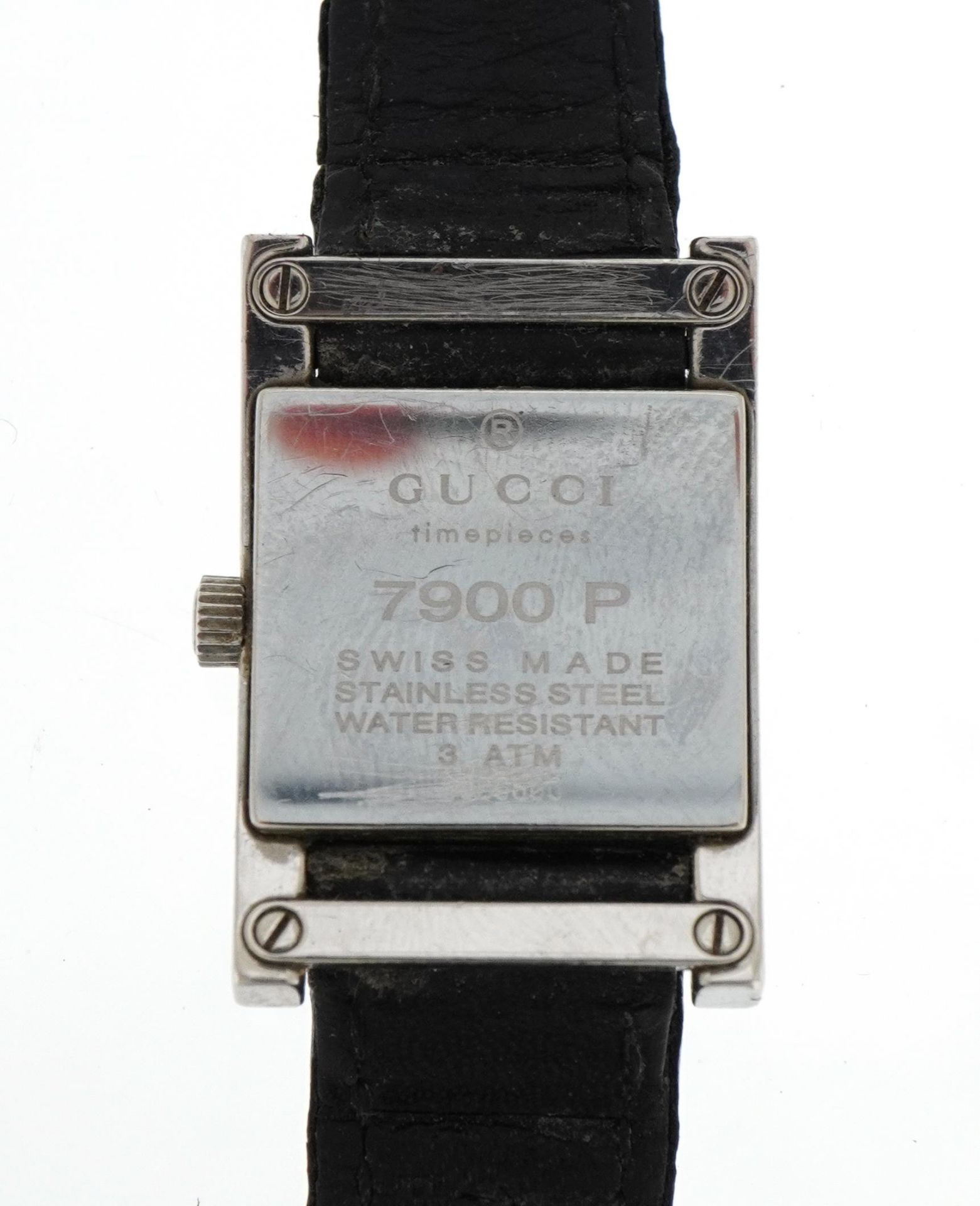 Gucci, ladies Gucci 7900P wristwatch, the case numbered 0000600, 20mm wide - Image 3 of 4