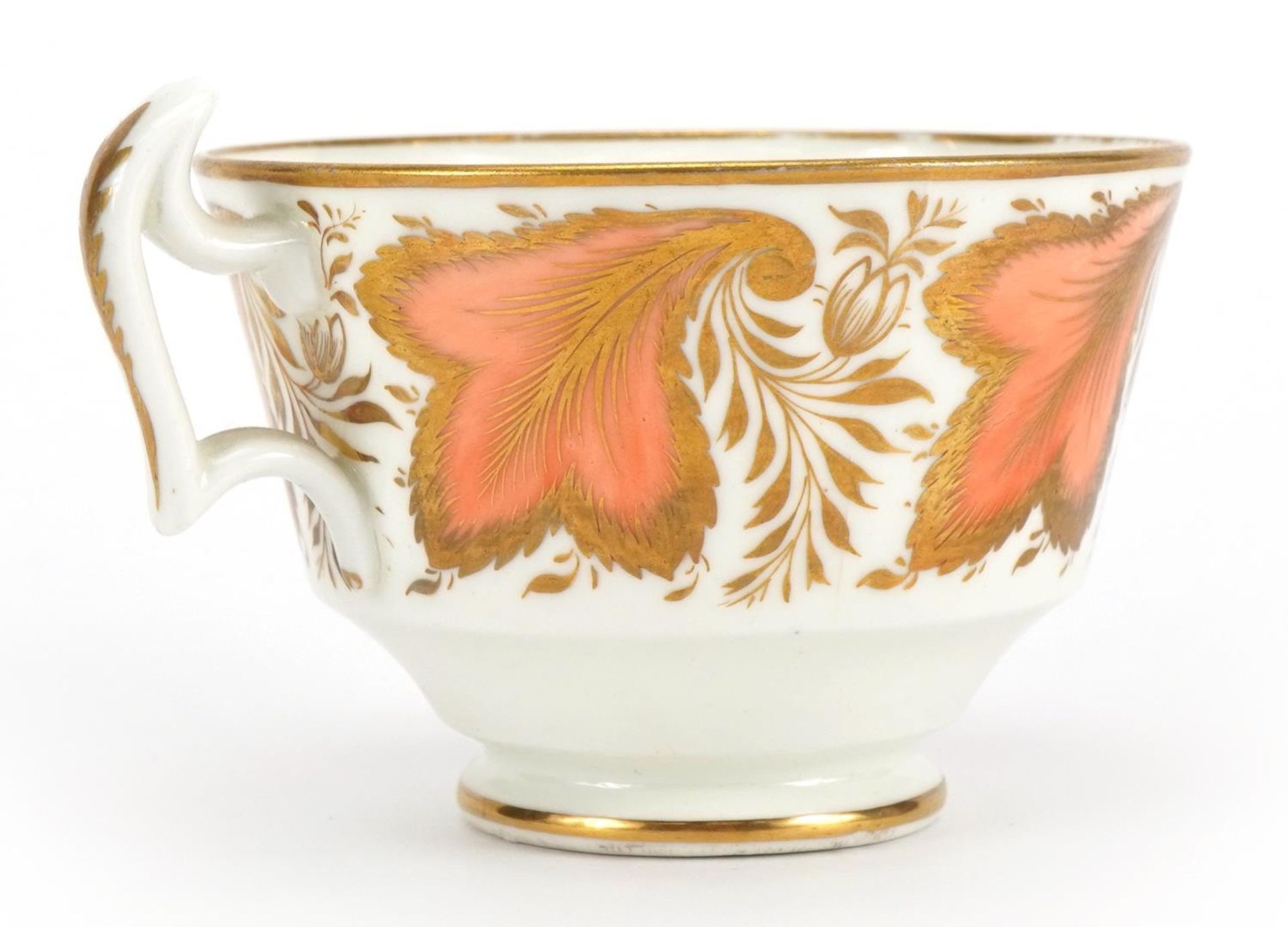 Early 19th century Swansea porcelain cup and saucer, the cup 6cm high - Image 2 of 4