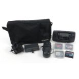 Sega Game Gear hand held portable games console with a selection of games and carry case