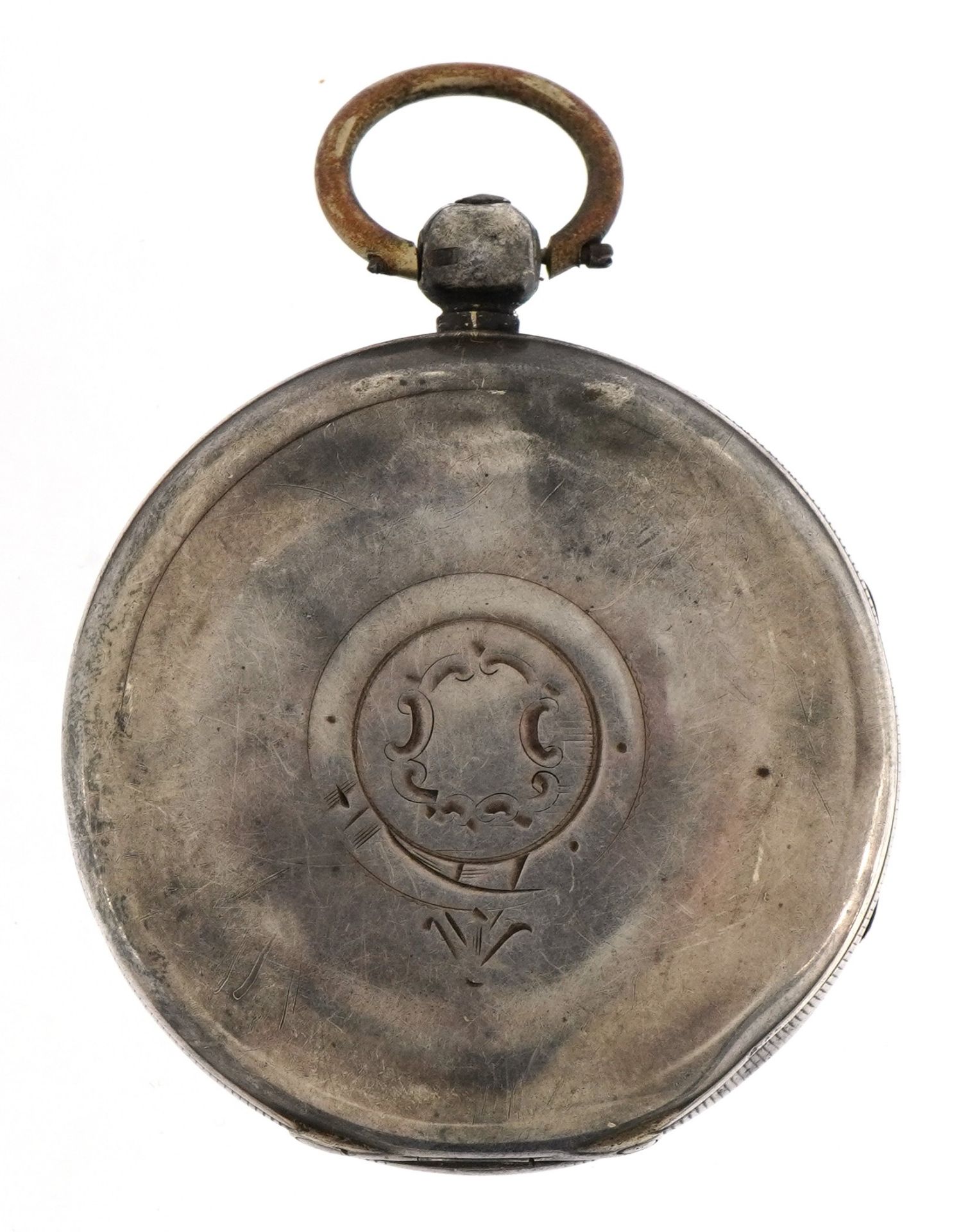J G Graves, The Express English Lever gentlemen's silver open face pocket watch, the movement - Image 4 of 4