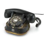 Early 20th century Belgian dial bell telephone by MFG Company