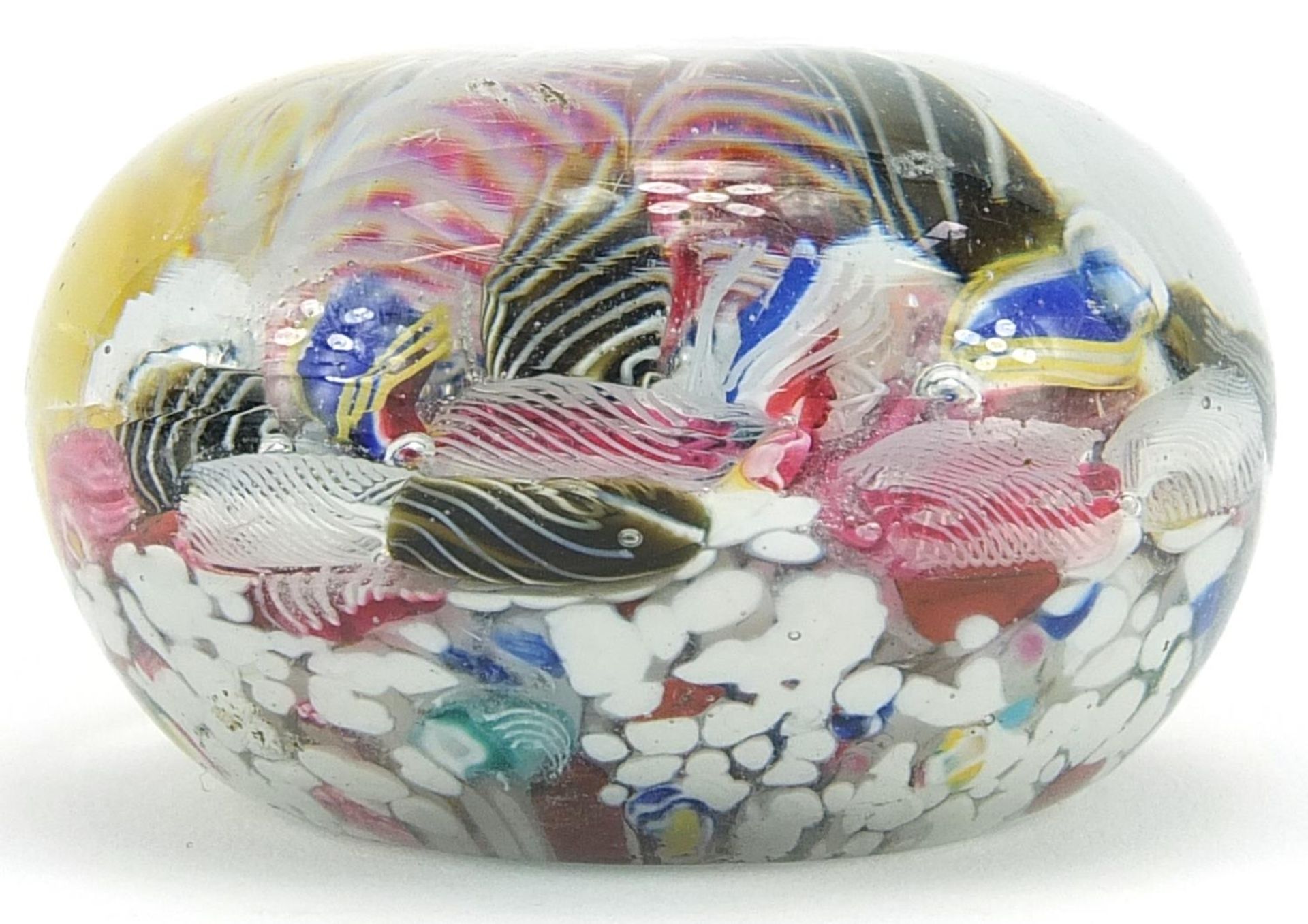 19th century Venetian millefiori glass paperweight, approximately 5.2cm in diameter - Image 3 of 4