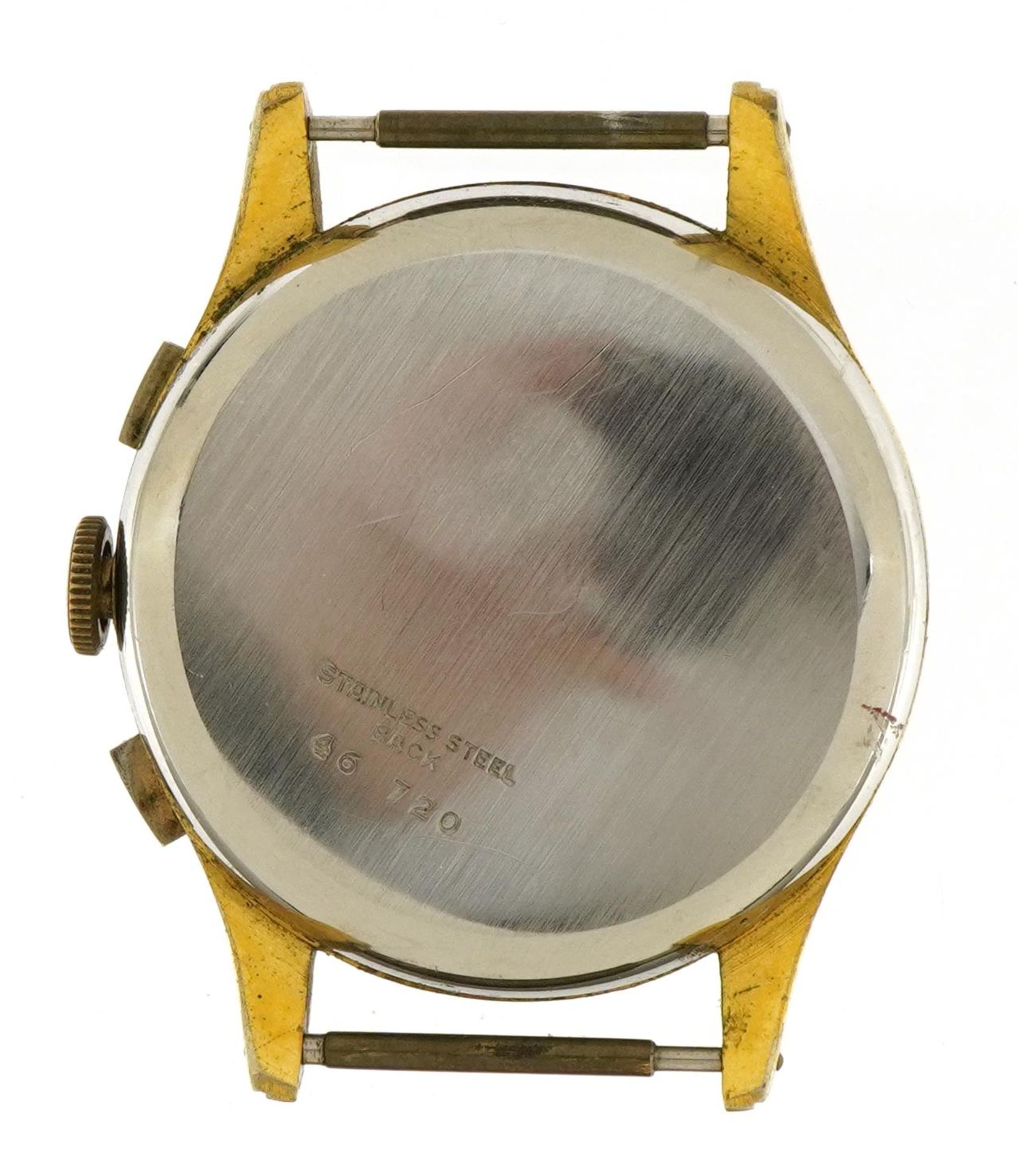 Gentlemen's Suisse chronograph wristwatch, the case numbered 46720, the case 36mm in diameter - Image 2 of 3
