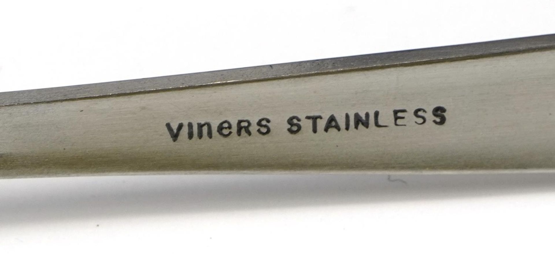 Two canteens of stainless steel cutlery including a forty four piece by Viners in the Satin Leaf - Image 6 of 8