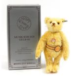 Steiff 1928 replica musical teddy bear with box, 38cm high