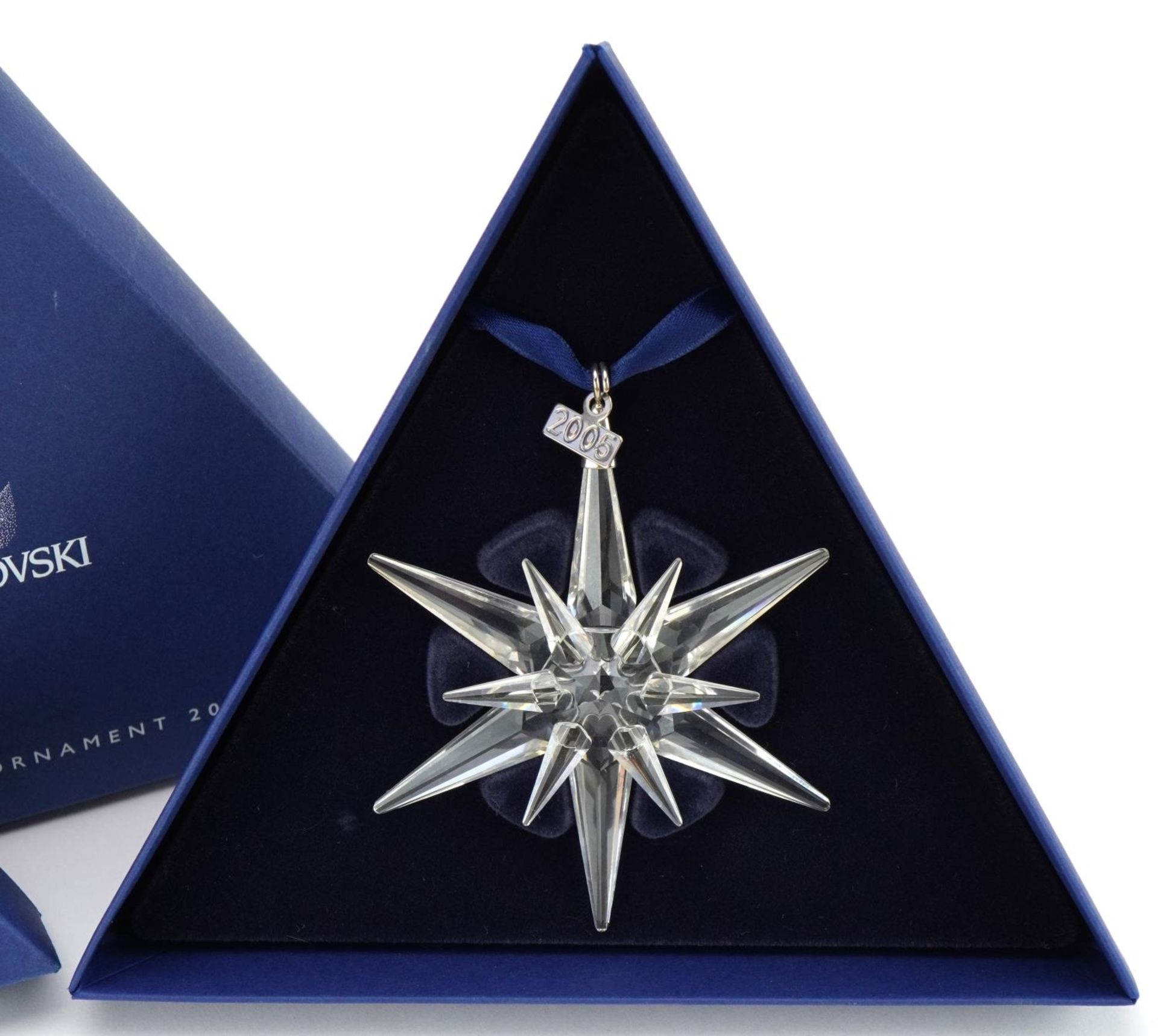 Two Swarovski Crystal Christmas ornaments with boxes comprising dates 2004 and 2005 - Image 3 of 4