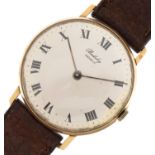 Berkeley Geneve, gentlemen's 9ct gold wristwatch numbered 16886695, the case 32mm in diameter, total