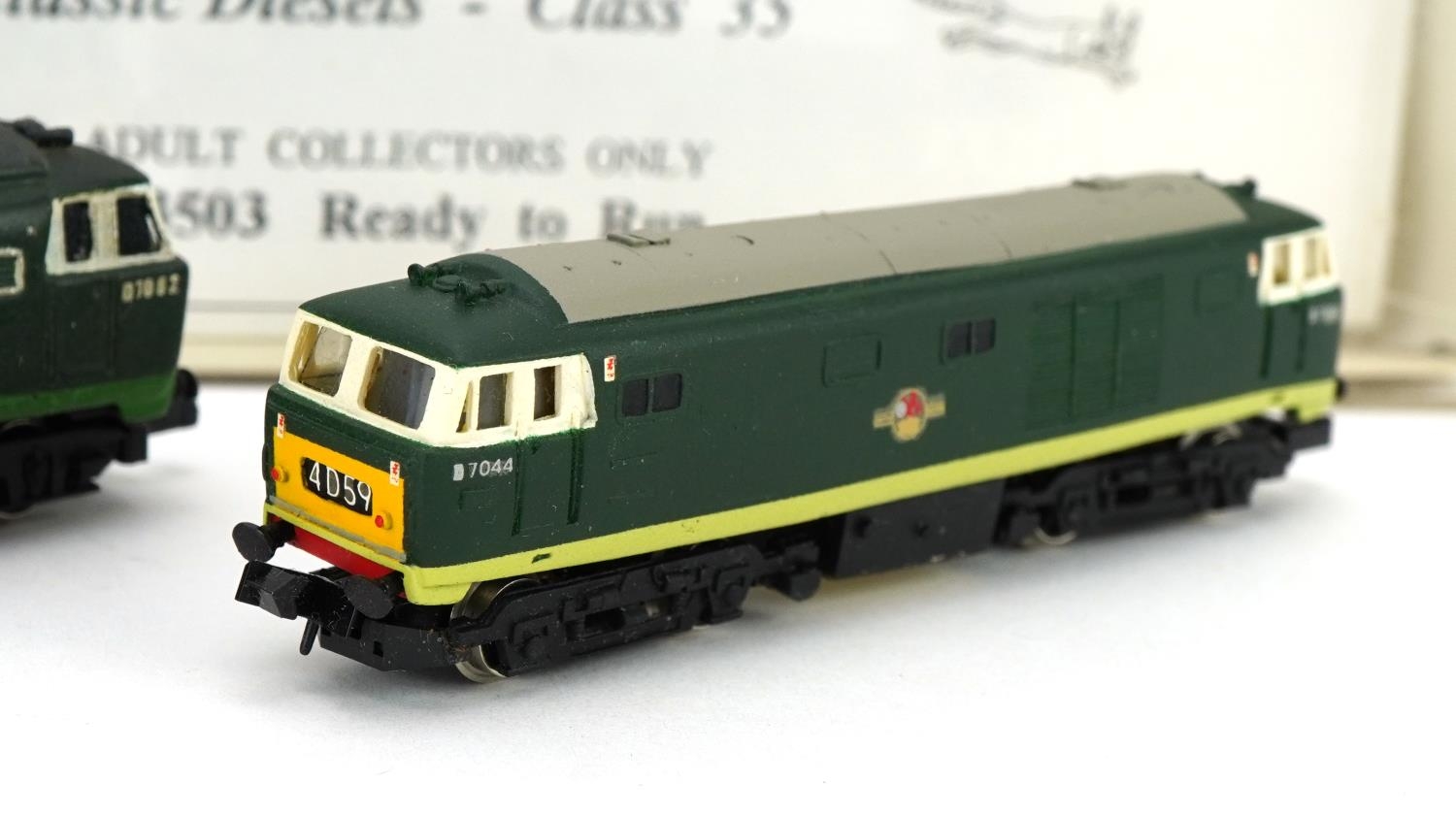Four N gauge model railway locomotives with boxes including Graham Farish and Silver Fox - Image 5 of 5