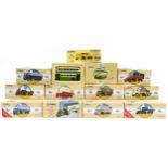 Twelve Corgi diecast collector's vehicles with boxes
