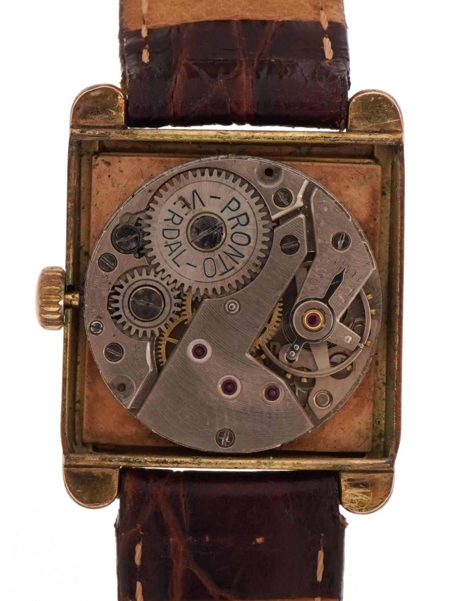 Gentlemen's Pronto Verdal wristwatch with subsidiary dial, numbered 91049, 26mm wide, 29.7g - Image 4 of 5