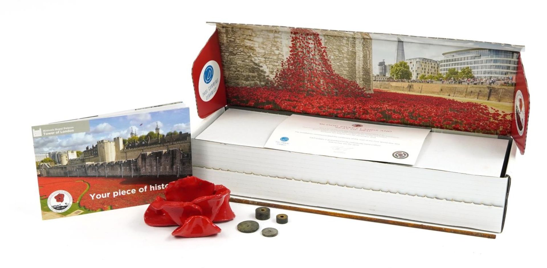 Paul Cummins ceramic poppy made for the art installation Blood, Sweat, Lands and Seas of Red at