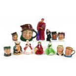 Collectable figures and character jugs including Royal Doulton Linda HN2106, Fagin and Royal Doulton