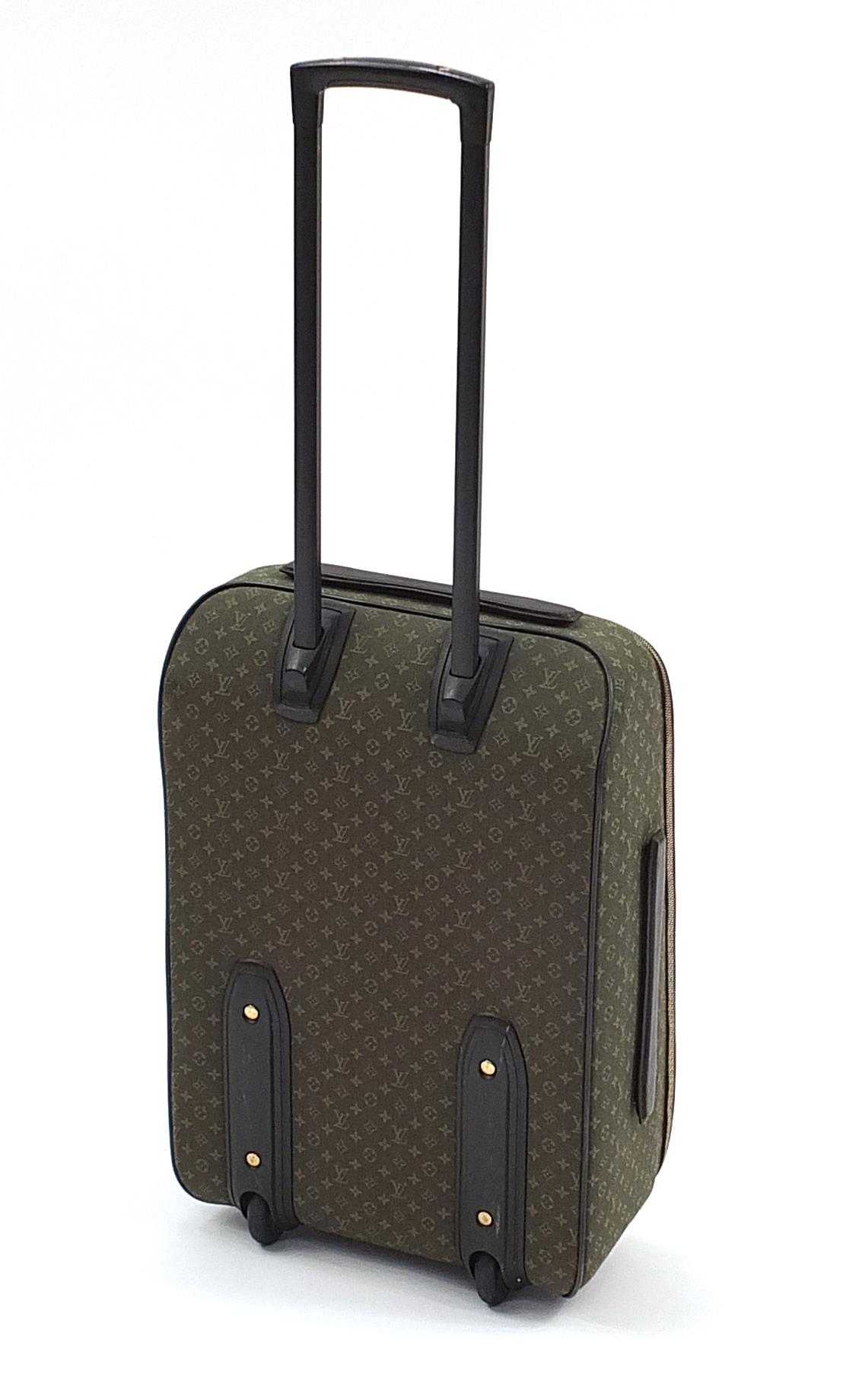 Louis Vuitton Pegase green monogrammed canvas trolley travel suitcase, serial number SP0062, 57cm - Image 3 of 11