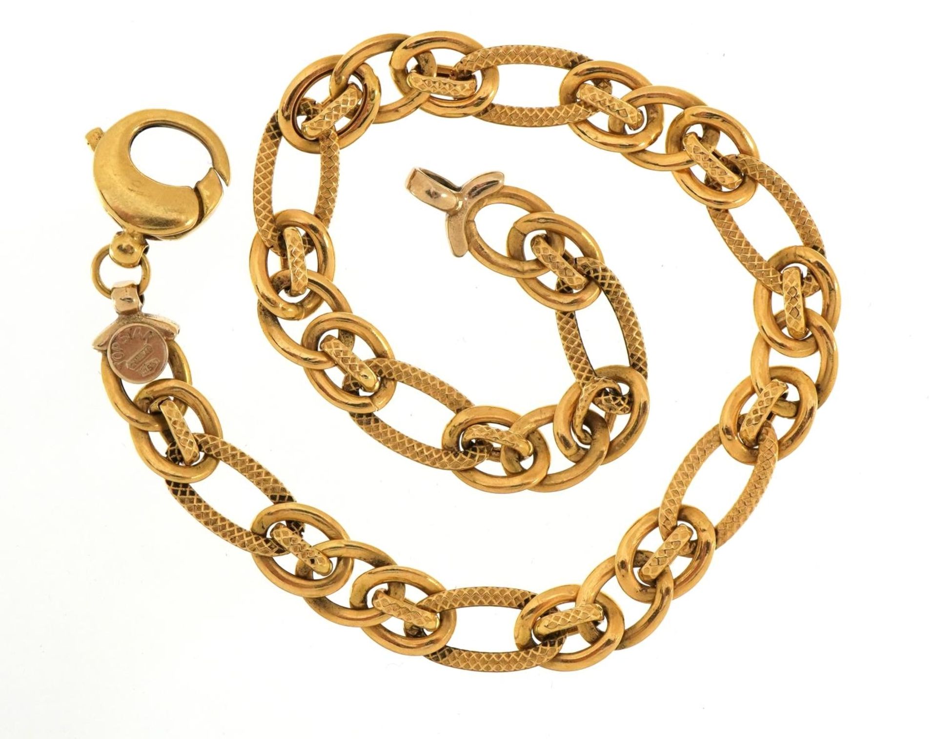 18ct gold multilink bracelet, 19.5cm in length, 6.2g - Bild 2 aus 4