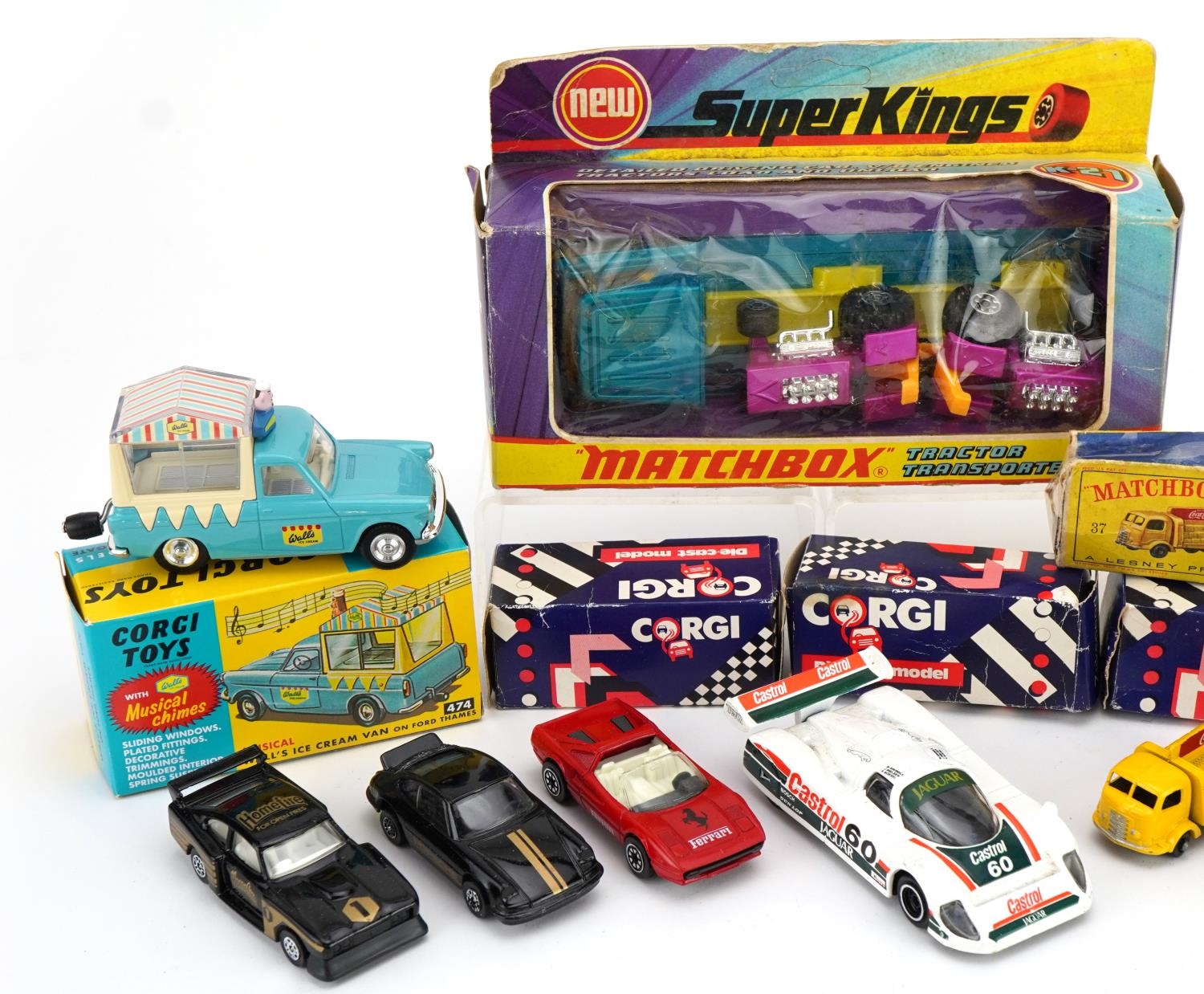 Vintage and later diecast vehicles including Corgi, Wall's Ice Cream van with box numbered 474 and - Image 2 of 3