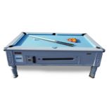 Imperial Superleague 3'6" slate bed pool table with a full set of balls and two cues including one