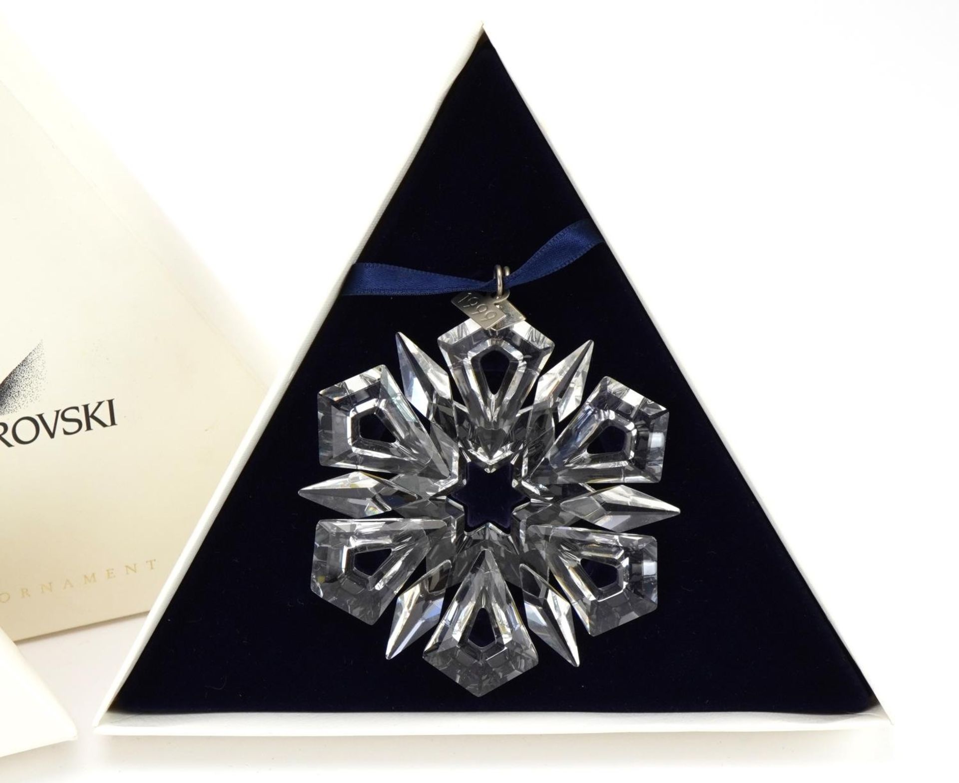 Two Swarovski Crystal Christmas ornaments with boxes comprising dates 1998 and 1999 - Bild 3 aus 4