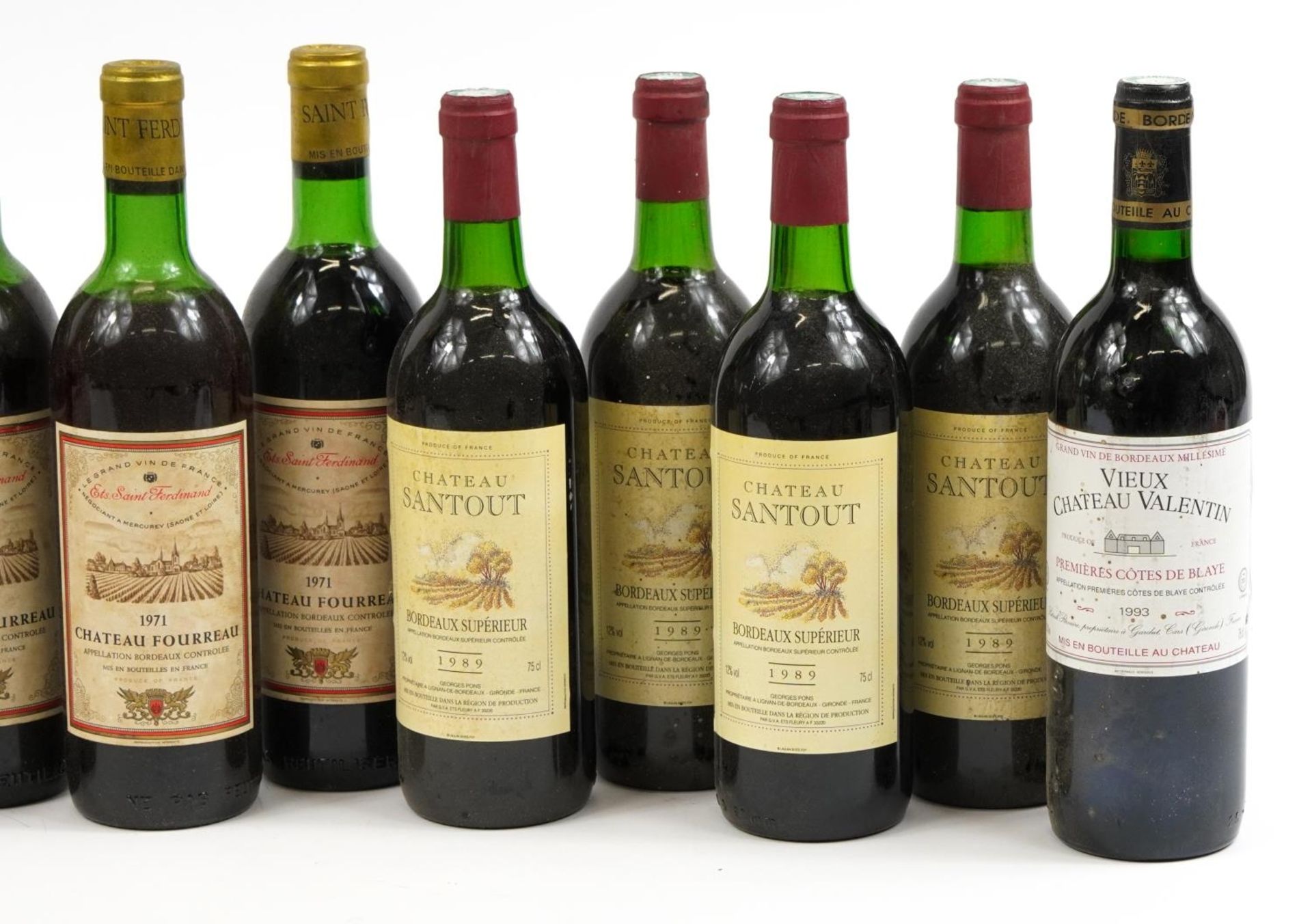 Fourteen bottles of red wine including five bottles of 1971 Chateau Fourreau and four bottles of - Bild 3 aus 3