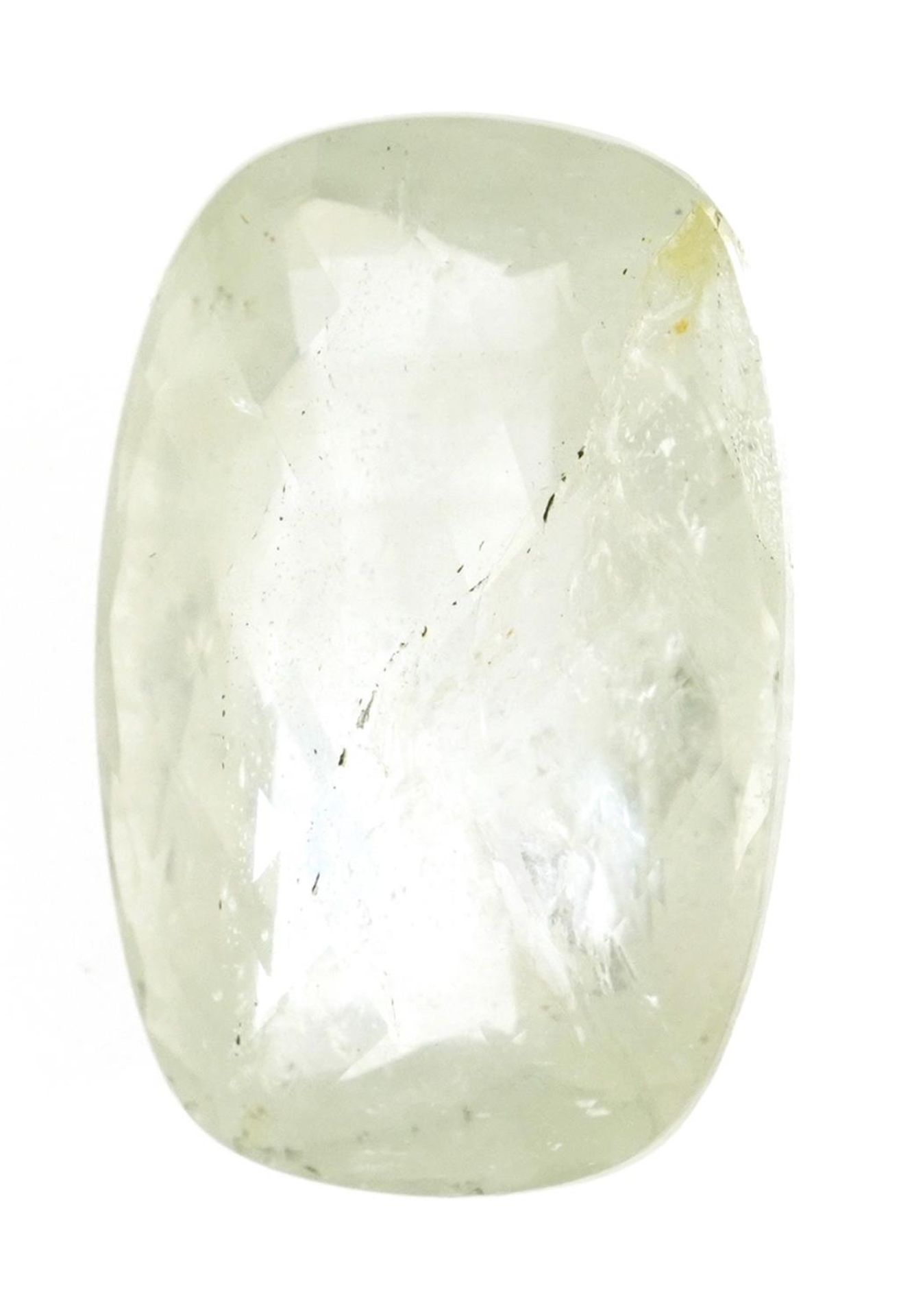 Large cushion shaped aquamarine gemstone with certificate, 42.35 carat - Image 2 of 3