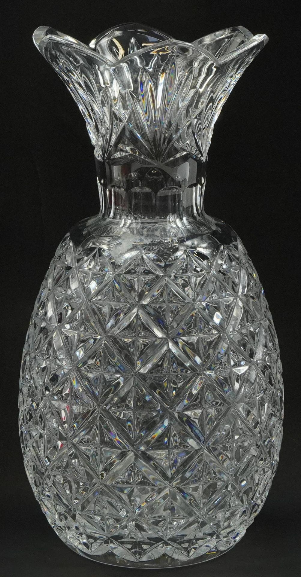 Waterford Crystal twelve inch pineapple vase with box, 30cm high - Image 2 of 5