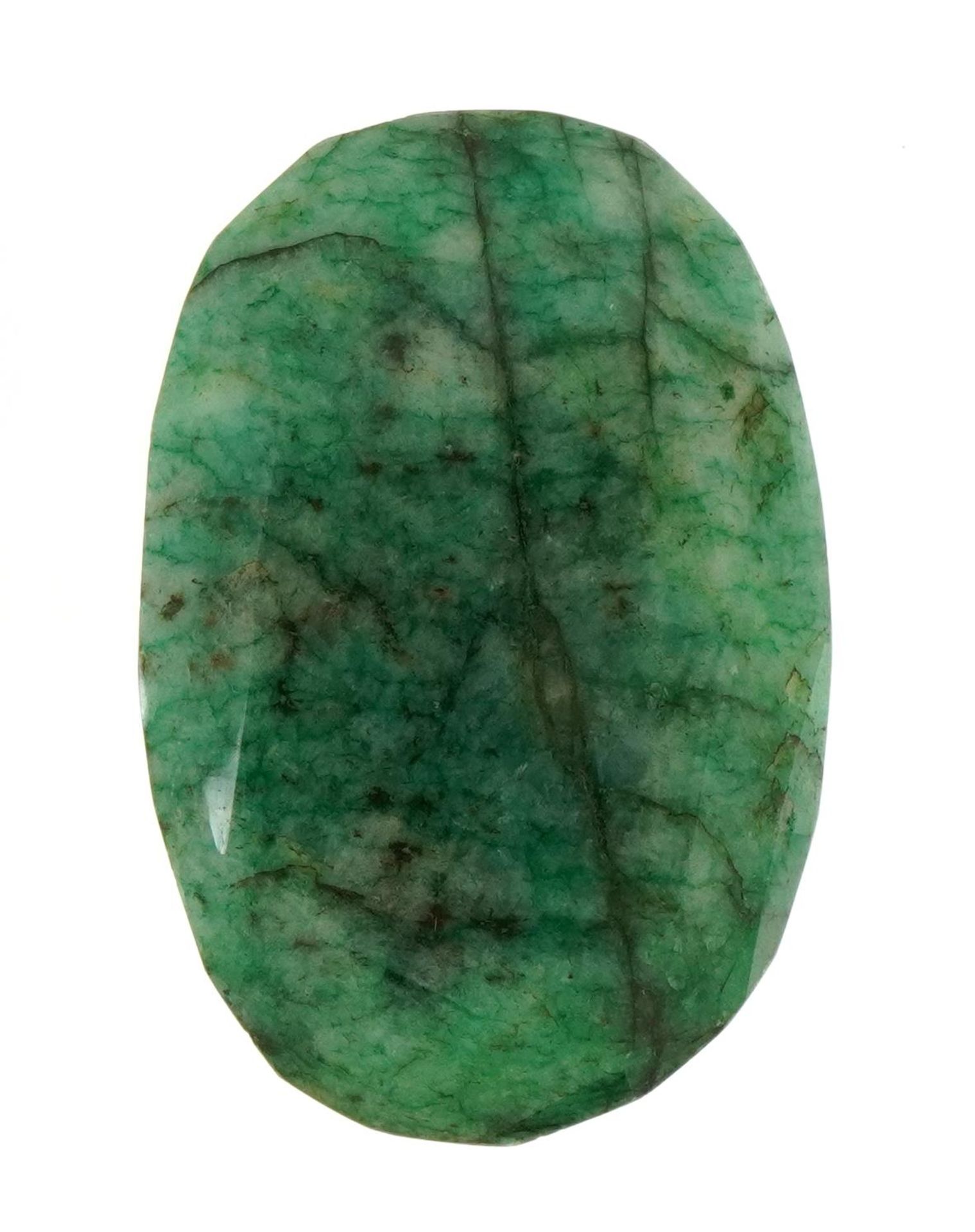 Large oval emerald gemstone with certificate, 319.6 carat - Bild 2 aus 3