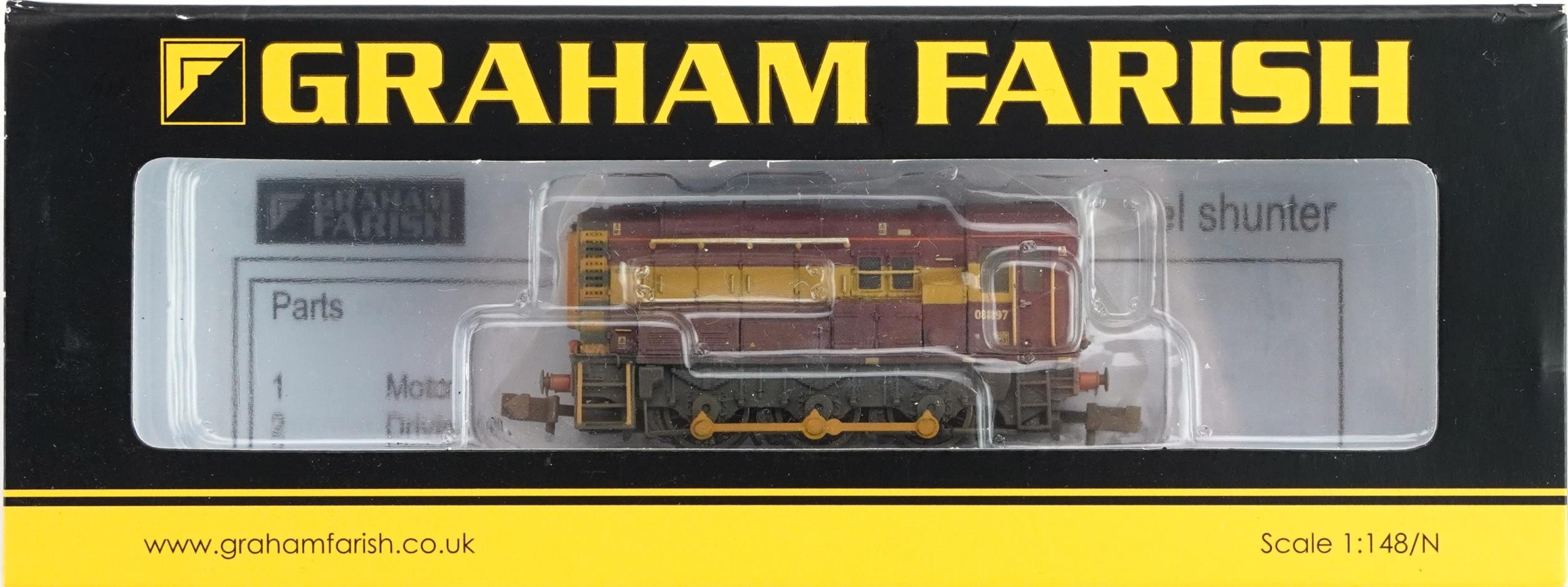 Two Graham Farish N gauge model railway locomotives with cases, numbers 1606 and 371-019 - Image 3 of 3