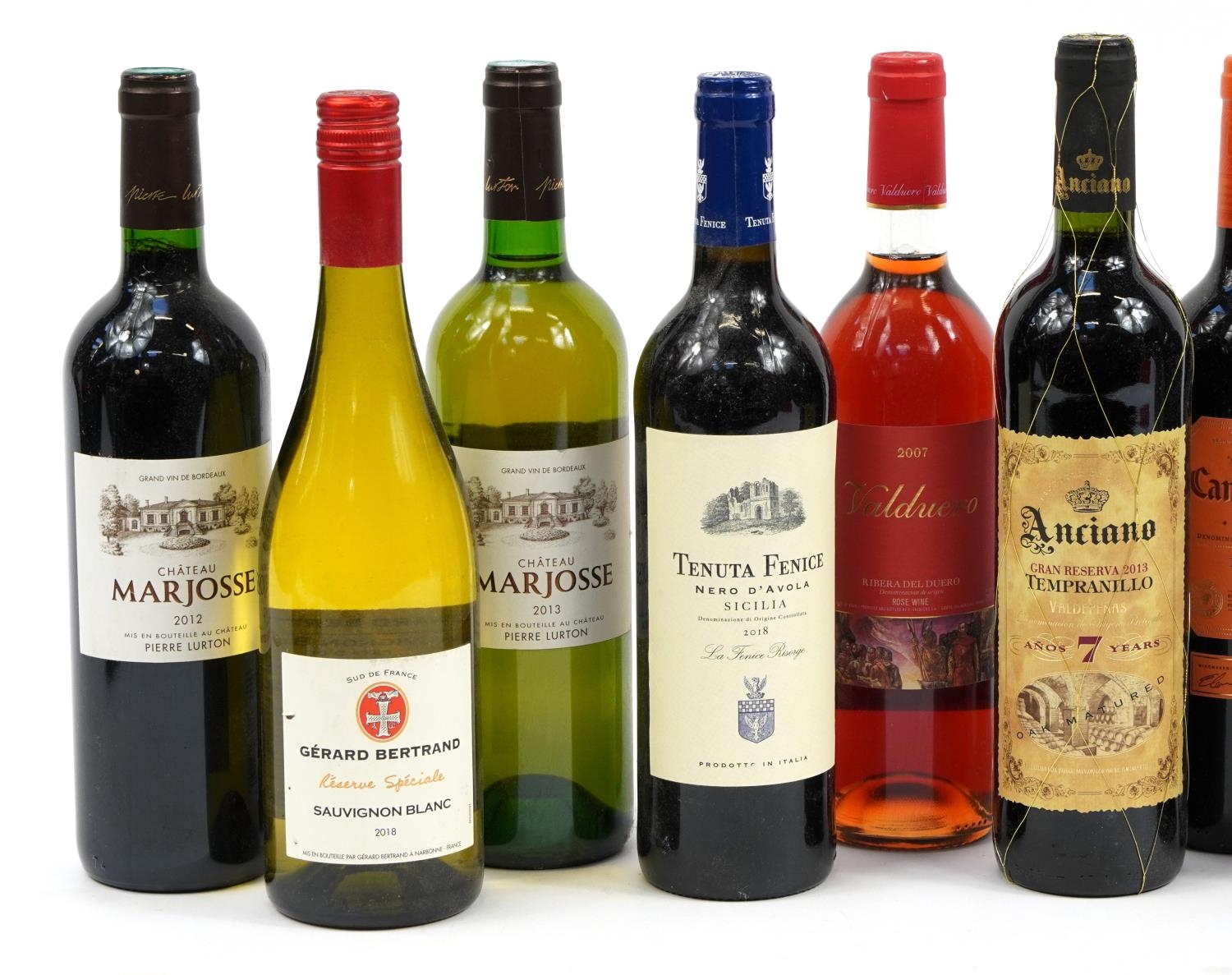 Eleven bottles of table wine including Sauvignon Blanc, Chateau Marjosse and Rose - Image 2 of 3
