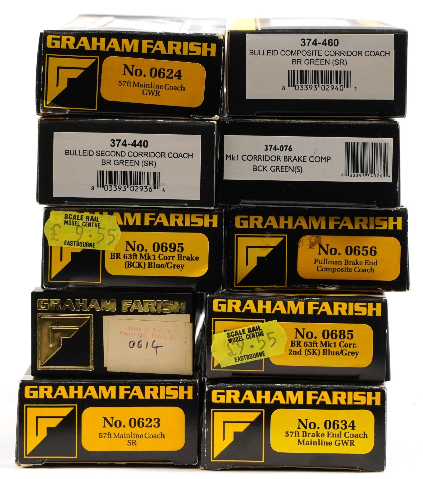 Ten Graham Farish N gauge model railway carriages with boxes, numbers 0614, 0623, 0624, 0634, - Bild 5 aus 5