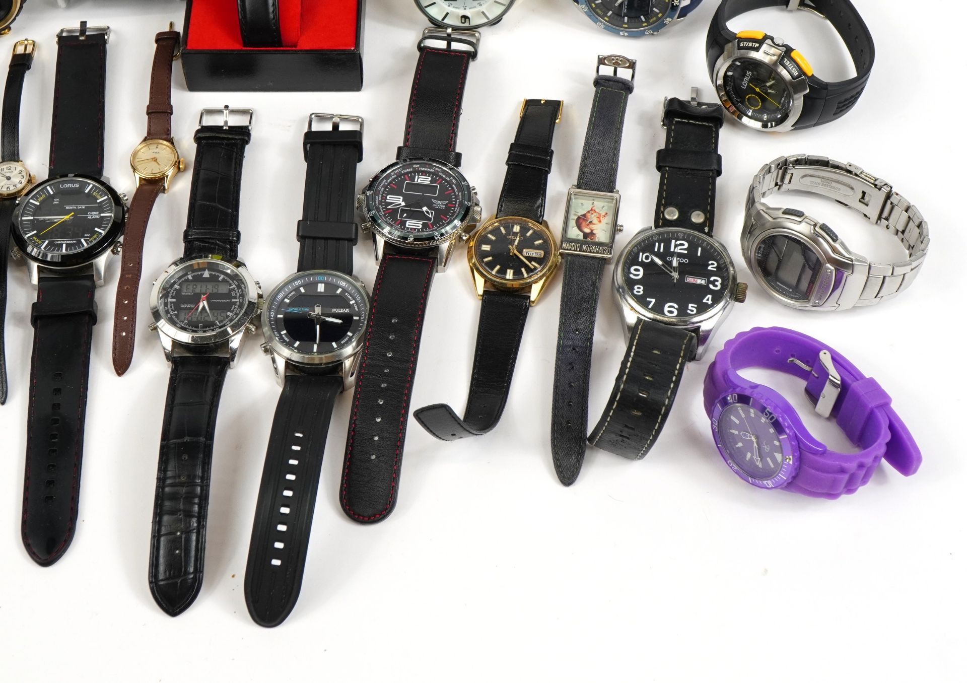 Vintage and later ladies and gentlemen's wristwatches including Rotary, Lorus, Pulsar, Casio and - Image 5 of 5