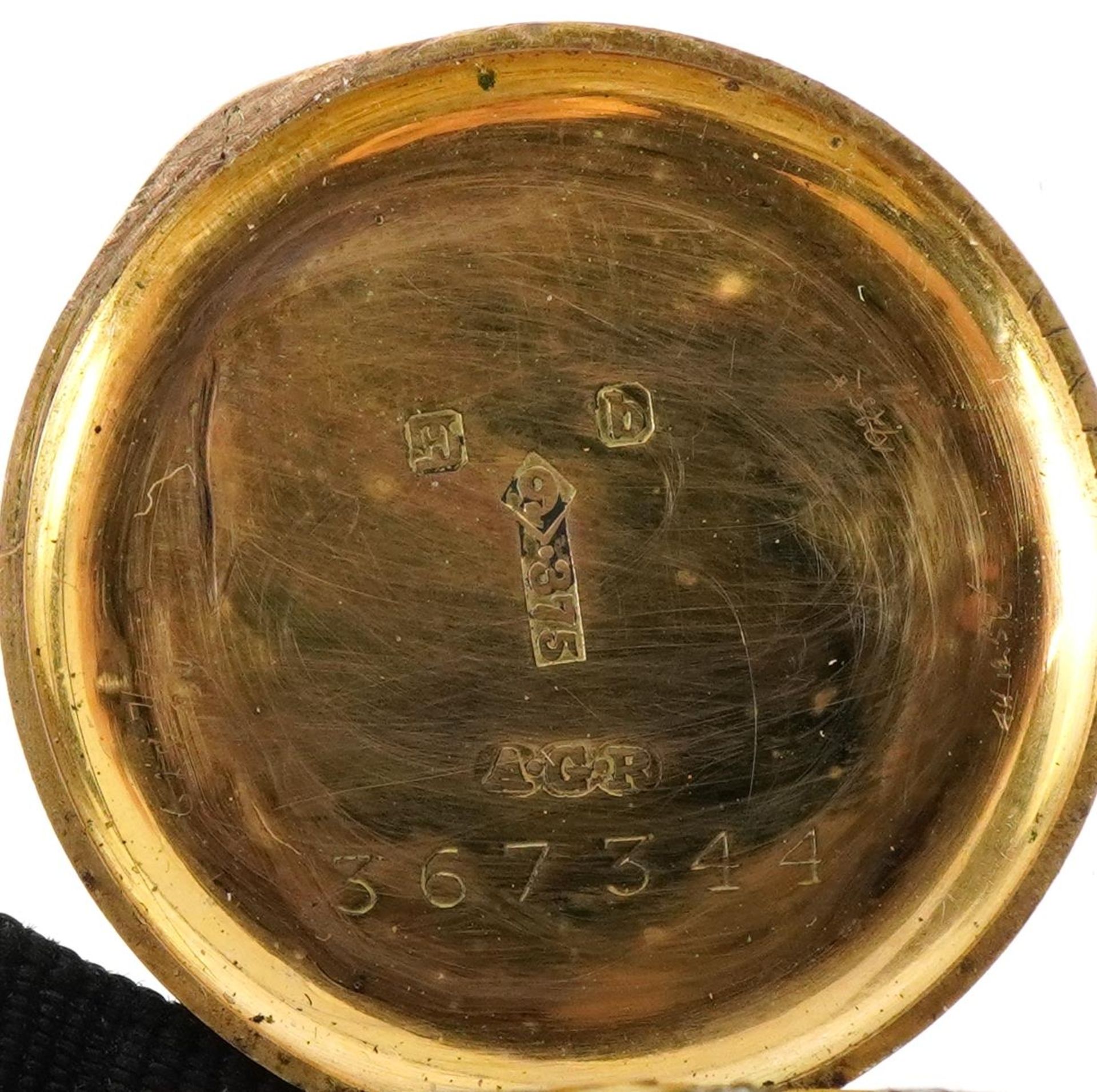 Ladies 9ct rose gold wristwatch, the case numbered 367344, the case 21mm in diameter - Bild 4 aus 7