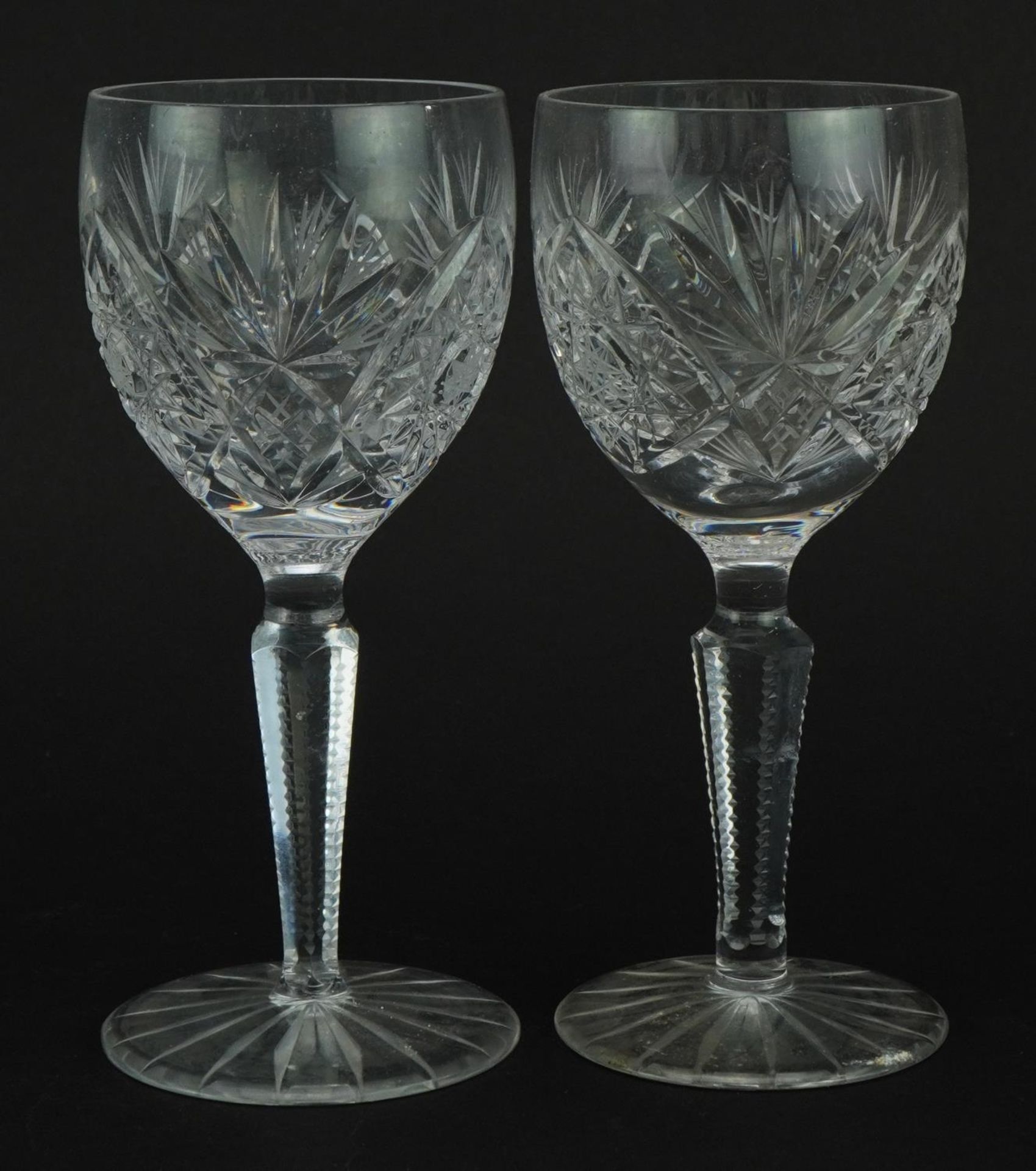 Set of ten cut crystal glasses, 15.5cm high - Image 5 of 6